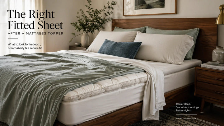 16-Inch or 24-Inch Fitted Sheet? How to Choose the Right Pocket Depth After a Mattress Topper