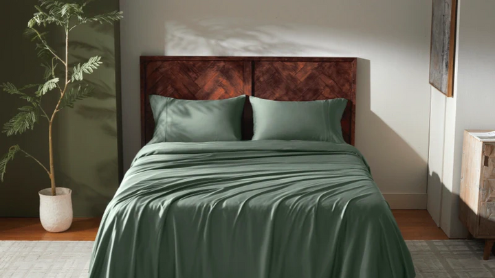 Why Everyone's Obsessing Over Quietude Green Bamboo Bedding