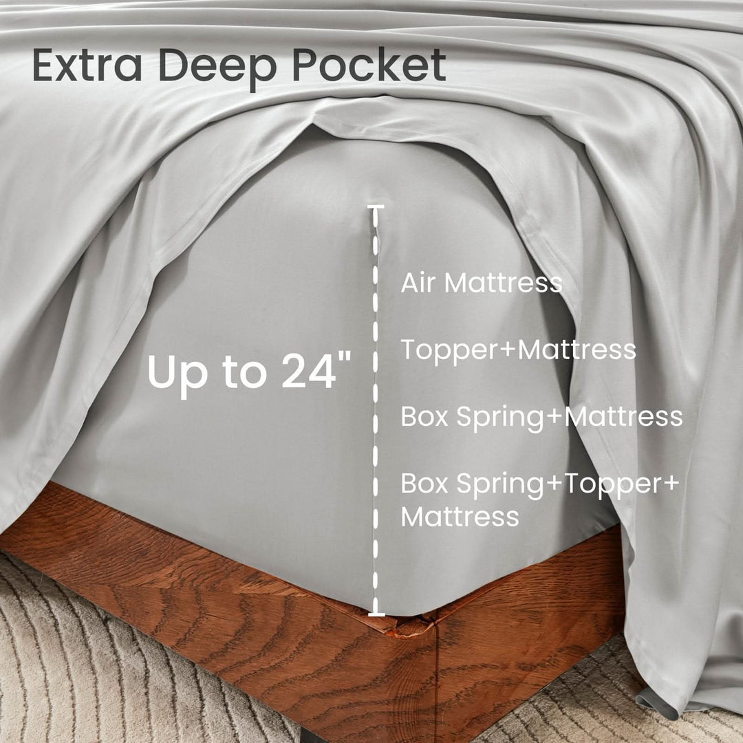 300 Thread Luxury Bamboo Sheets Set - GOKOTTA