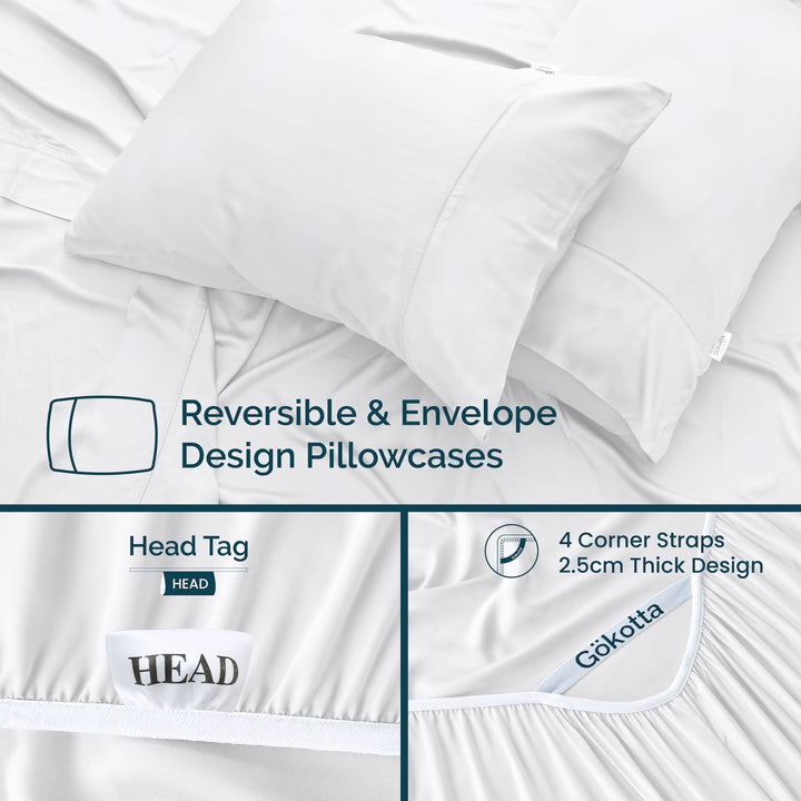 300 Thread Luxury Bamboo Sheets Set - GOKOTTA