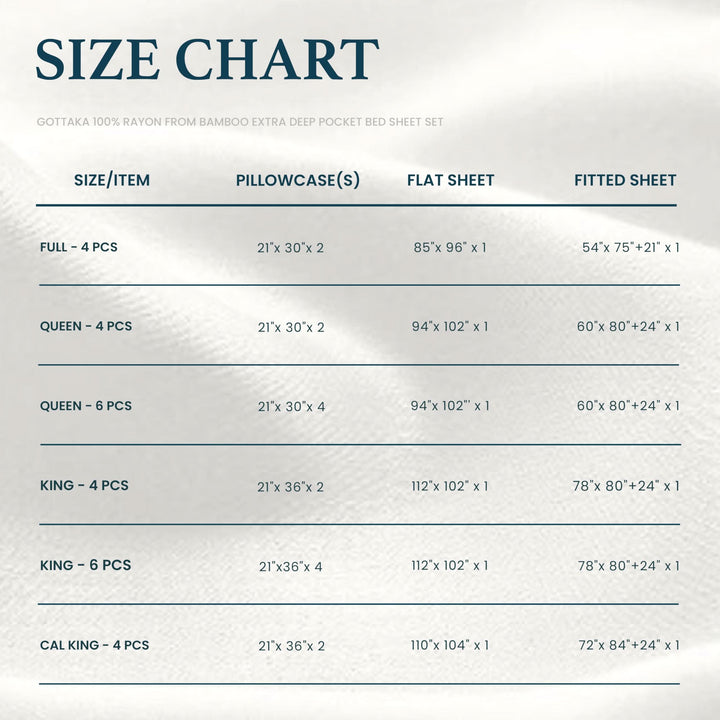 300 Thread Luxury Bamboo Sheets Set - GOKOTTA