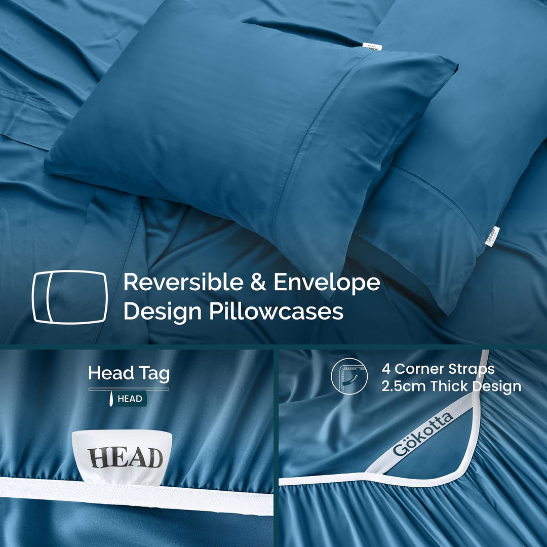 300 Thread Luxury Bamboo Sheets Set - GOKOTTA