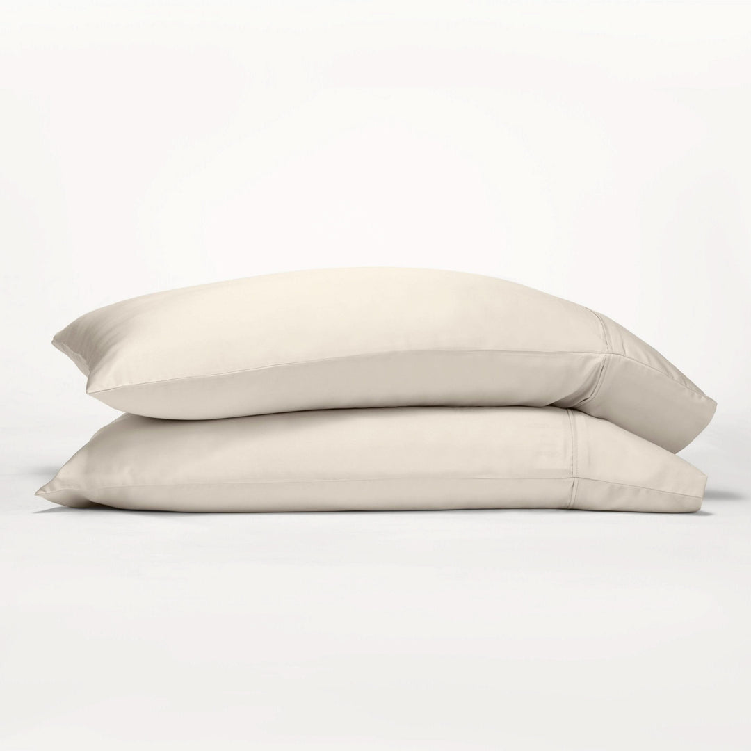 Cooling Bamboo Pillowcases Set, Light Beige - GOKOTTA