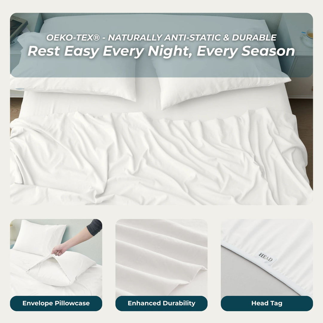 Ultra Soft Brushed Microfiber Bed Sheets Set - GOKOTTA