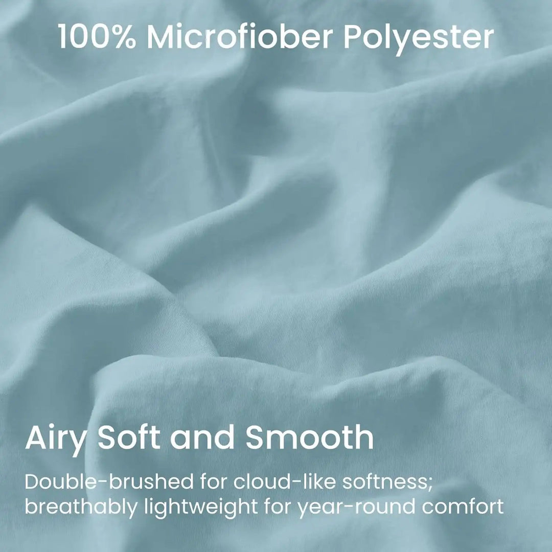 Ultra Soft Brushed Microfiber Fitted Sheet Only, Baby Blue - GOKOTTA