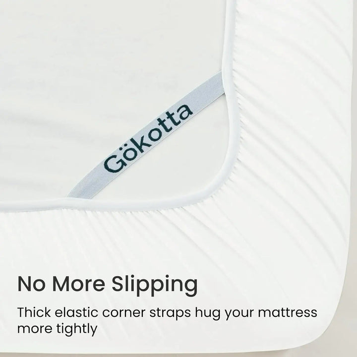 Ultra Soft Brushed Microfiber Fitted Sheet Only, Cream White - GOKOTTA