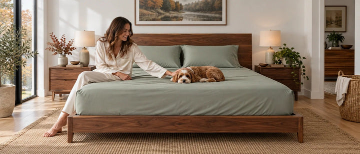 Sharing Your Bed With a Pet? Choose Sheets for Fit and Wash Day