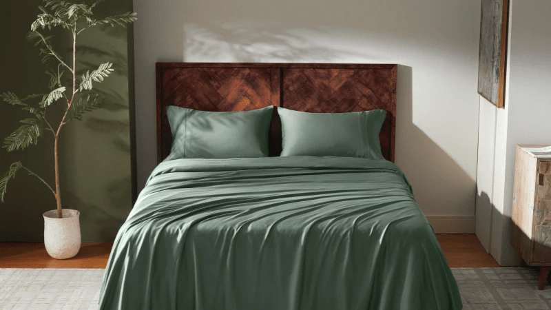 Why Everyone's Obsessing Over Quietude Green Bamboo Bedding - GOKOTTA