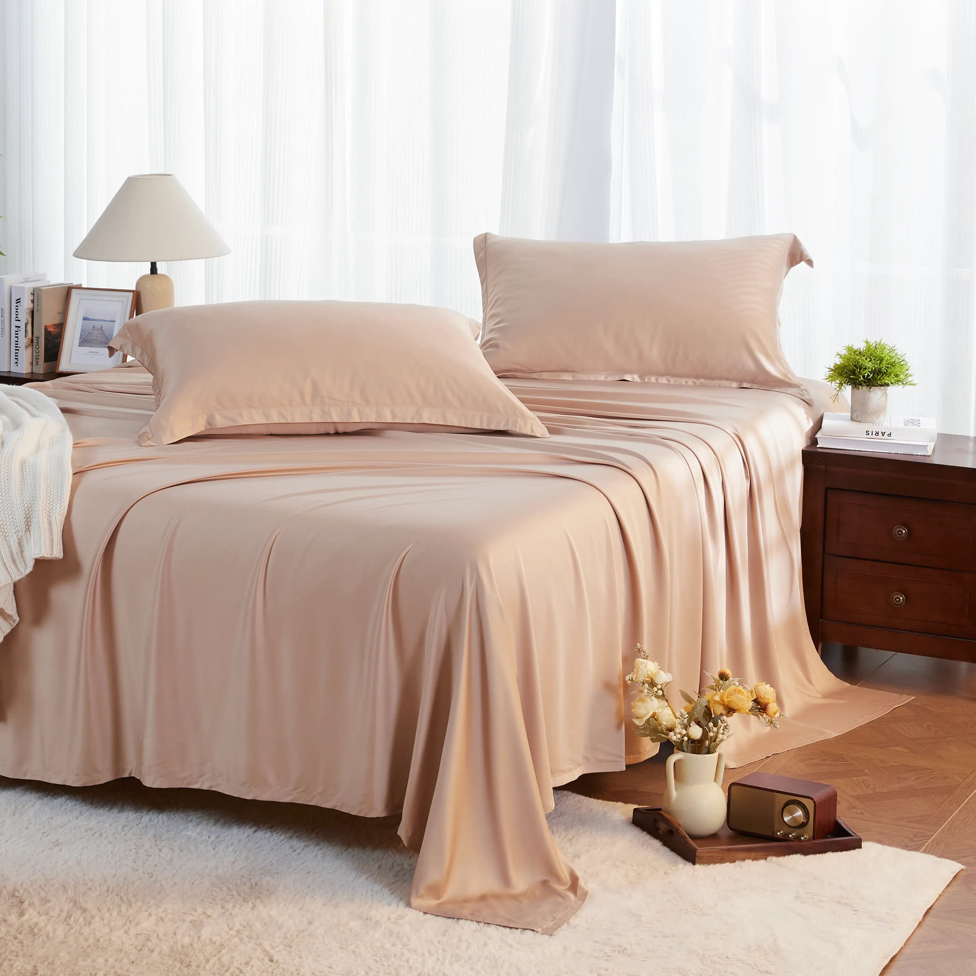 Sábanas de bambú - Bolsillo extra profundo