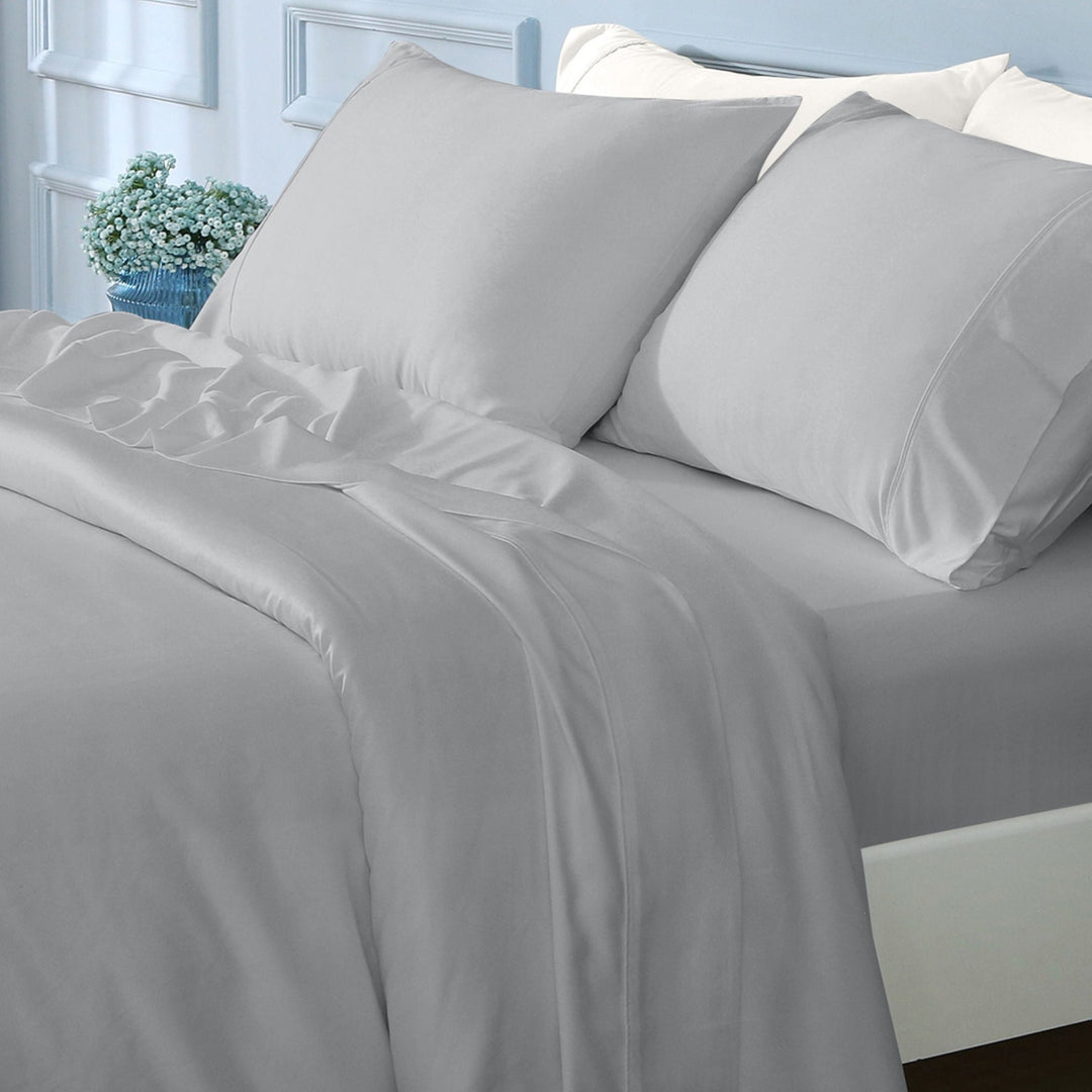 GOKOTTA Bamboo Sheet Set - BreezeComfort, Grey