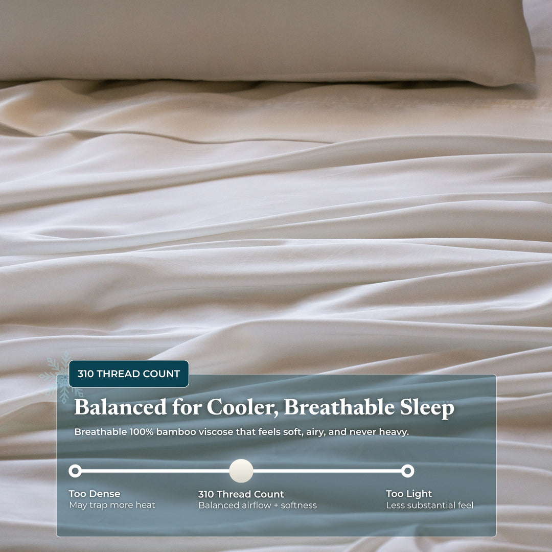 ClassicBreeze™ Bamboo Viscose Sheet Set, Snow