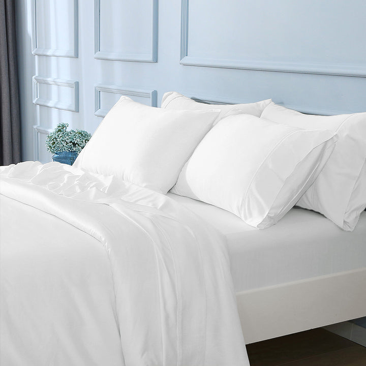 GOKOTTA Bamboo Sheet Set - BreezeComfort, Bright White