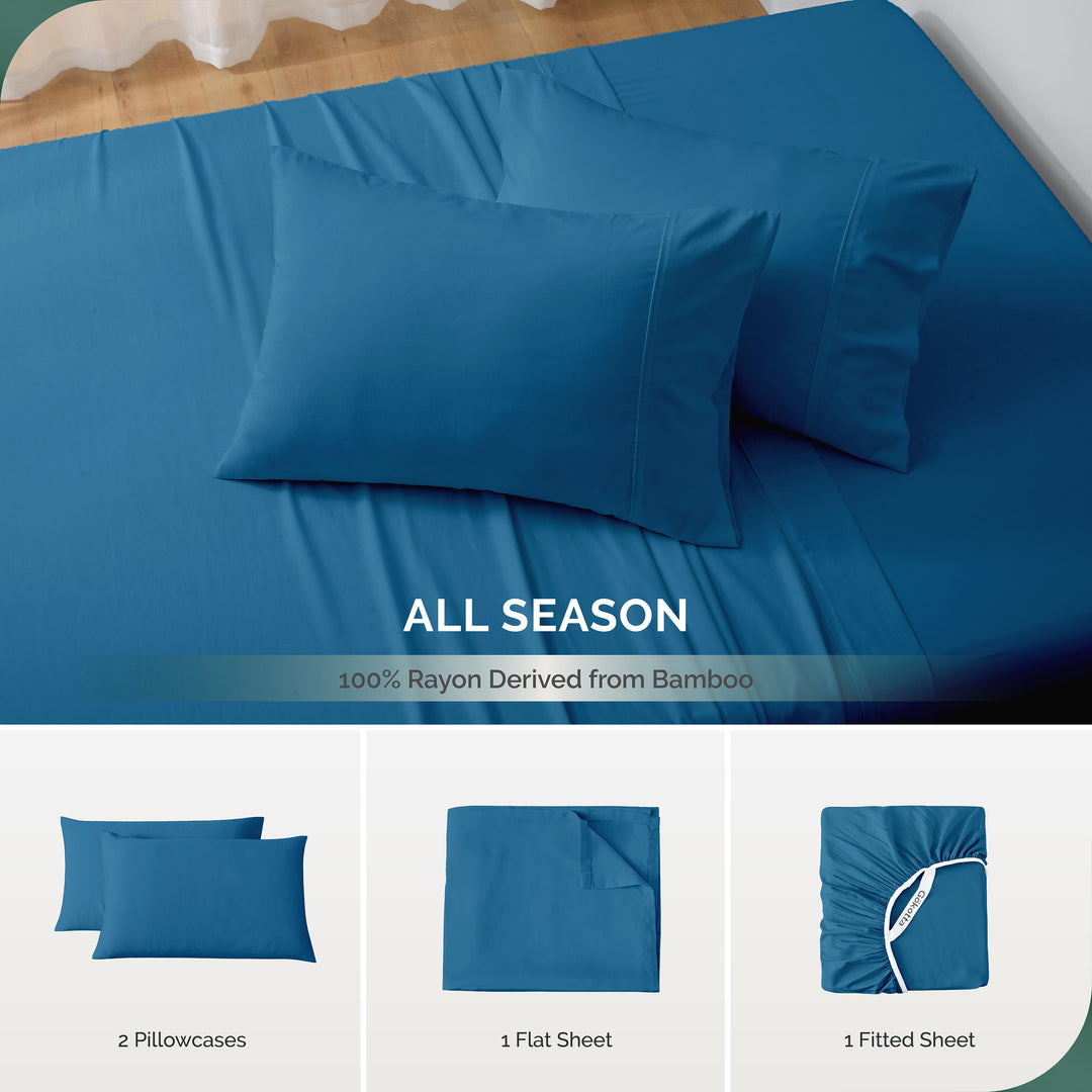 GOKOTTA Bed Sheets Set - AllSeason - Extra Deep Pocket