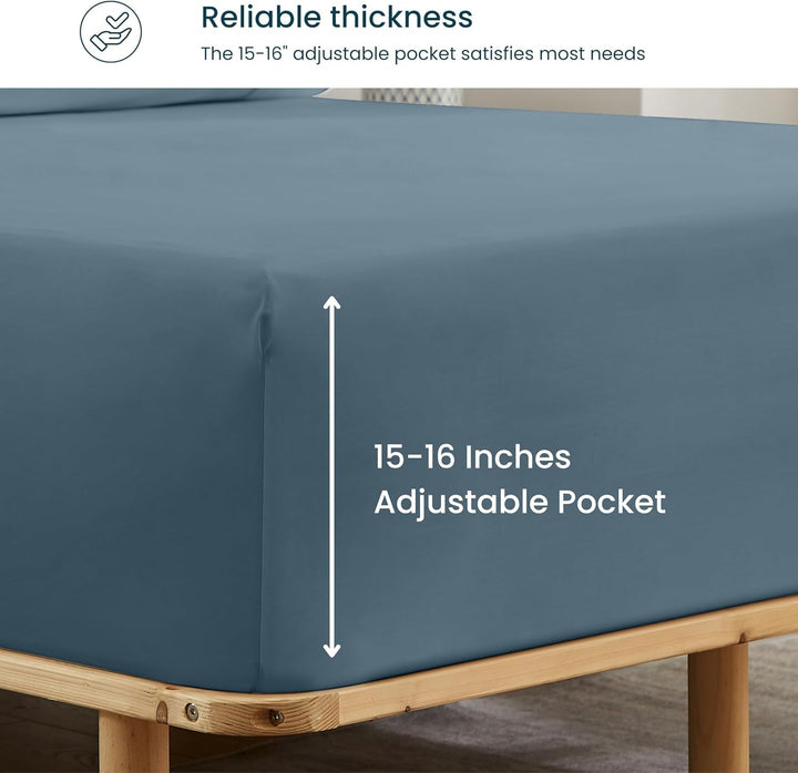 GOKOTTA_Bamboo_Rayon_Fitted_Sheet_and_Pillow_Case-blue1