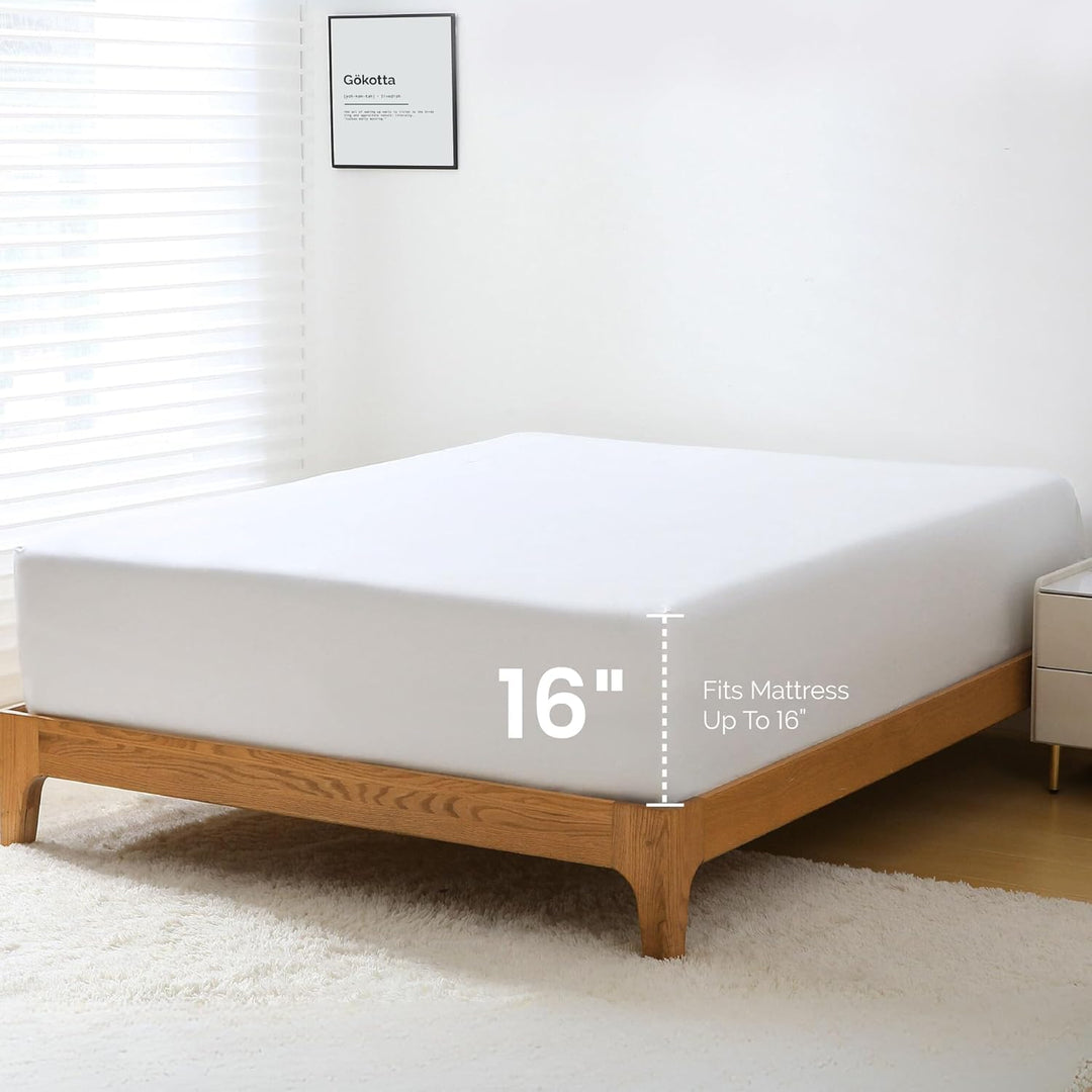 GOKOTTA_Bamboo_Rayon_Fitted_Sheet_and_Pillow_Case-bright_white1