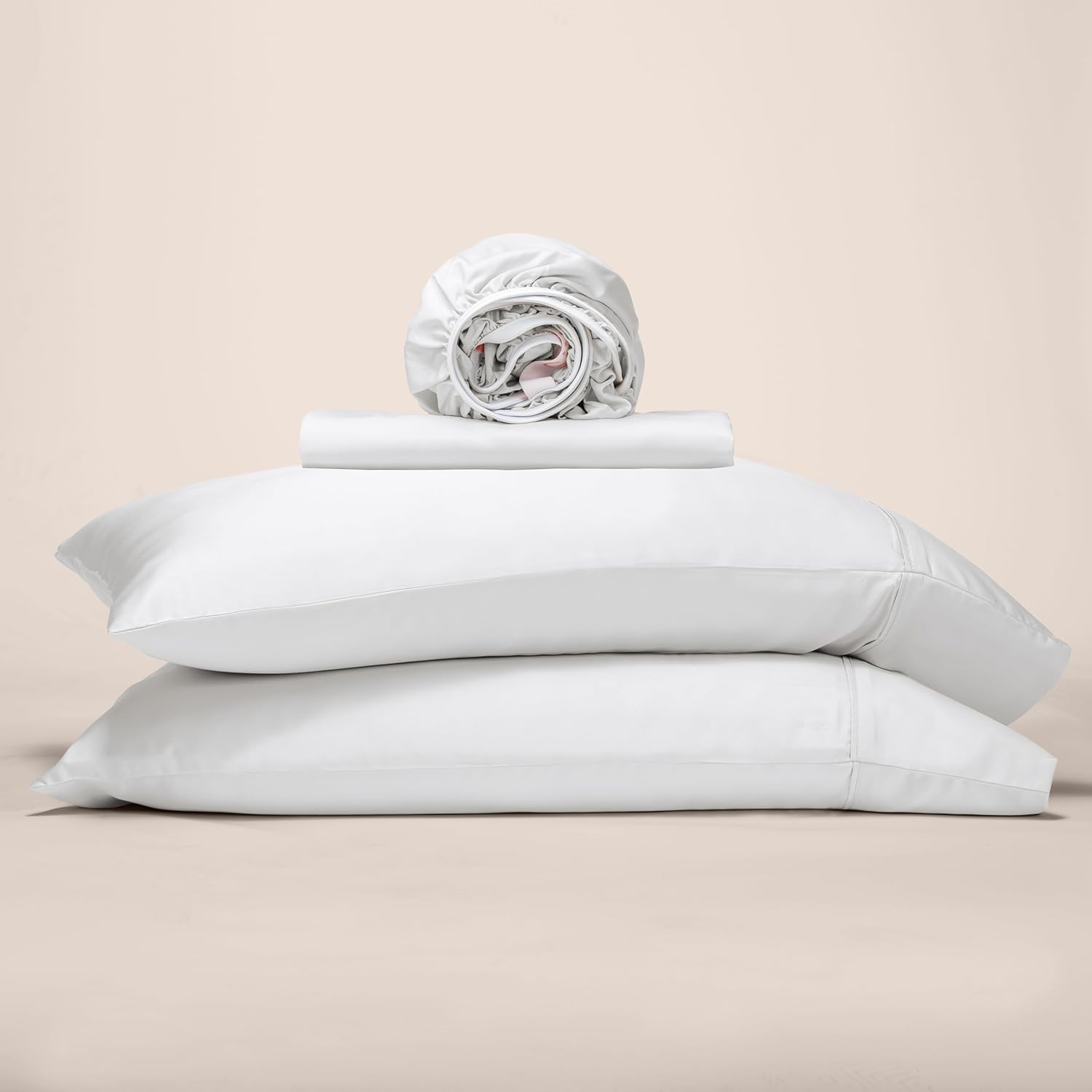 GOKOTTA Bamboo Sheet Set BreezeComfort Bright White