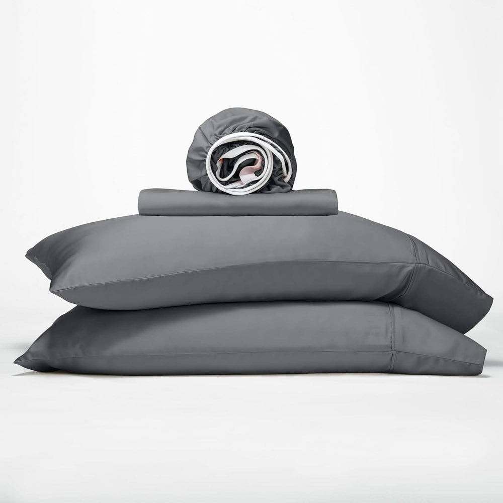 GOKOTTA Bamboo Sheet Set - BreezeComfort - Dark Grey 1
