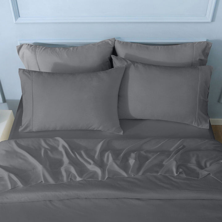 GOKOTTA Bamboo Sheet Set - BreezeComfort - Dark Grey 4