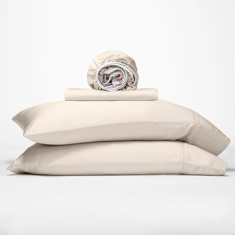 GOKOTTA Bamboo Sheet Set - BreezeComfort - Light Beige 1