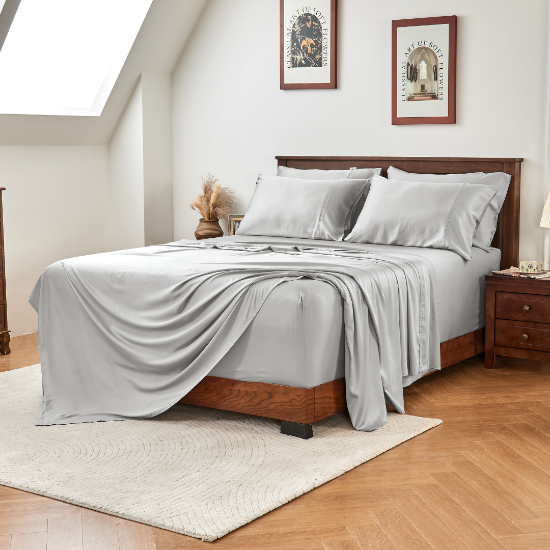 GOKOTTA Bed Sheets Set - AllSeason - Extra Deep Pocket-grey1