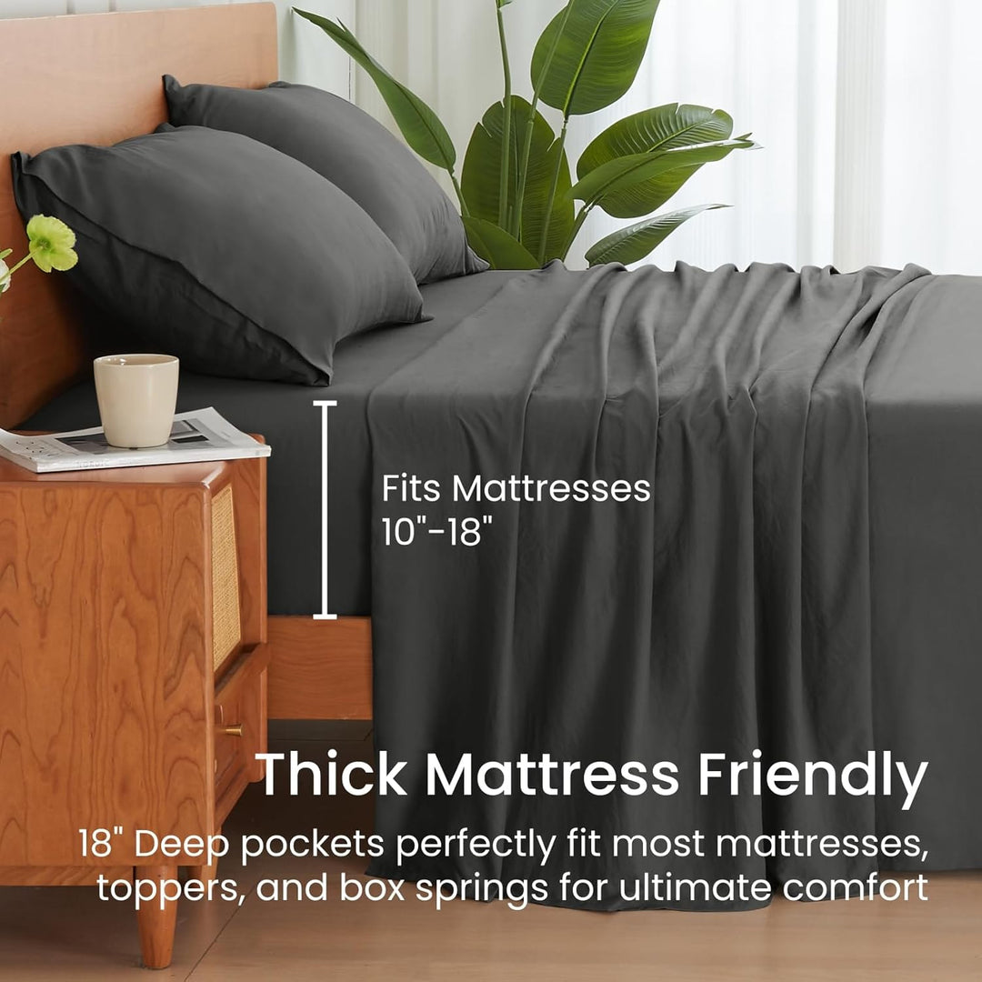 Ultra Soft Brushed Microfiber Bed Sheets Set