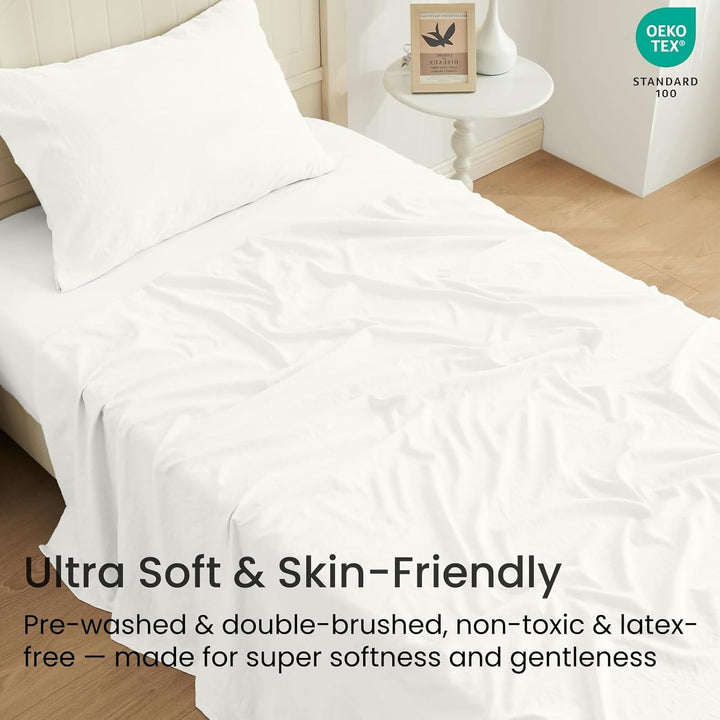 Ultra Soft Brushed Microfiber Bed Sheets Set