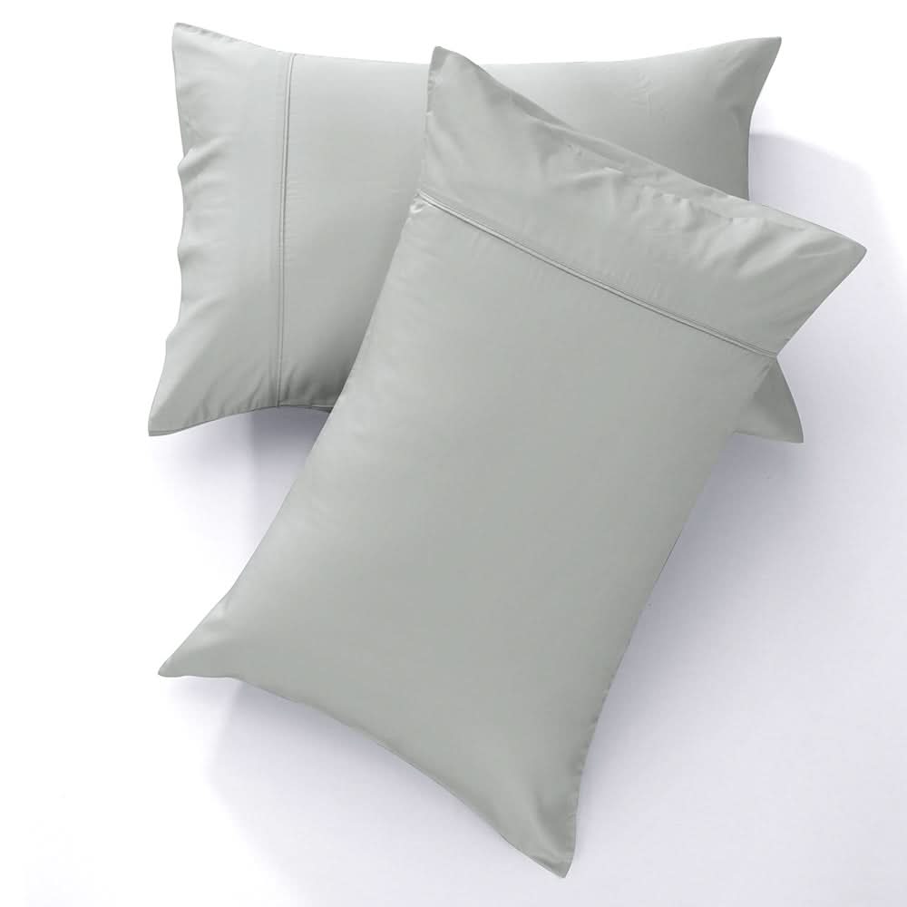 Bamboo Cooling Pillowcases Set, Grey - GOKOTTA
