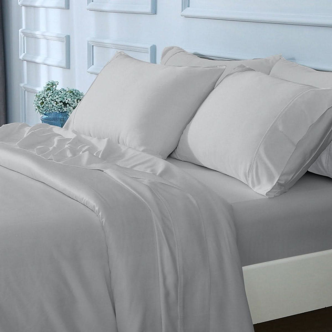 Bamboo Cooling Pillowcases Set, Grey - GOKOTTA