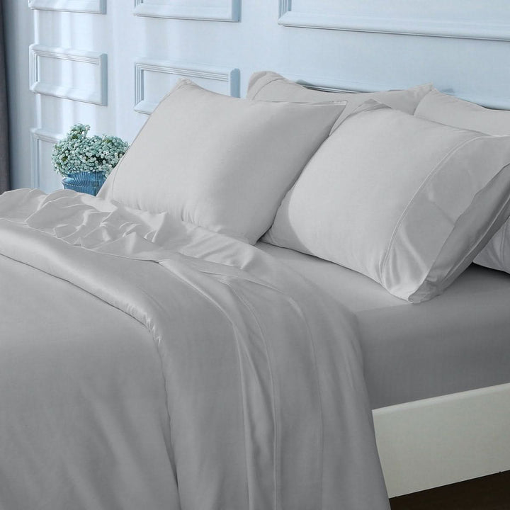 Bamboo Cooling Pillowcases Set, Grey - GOKOTTA