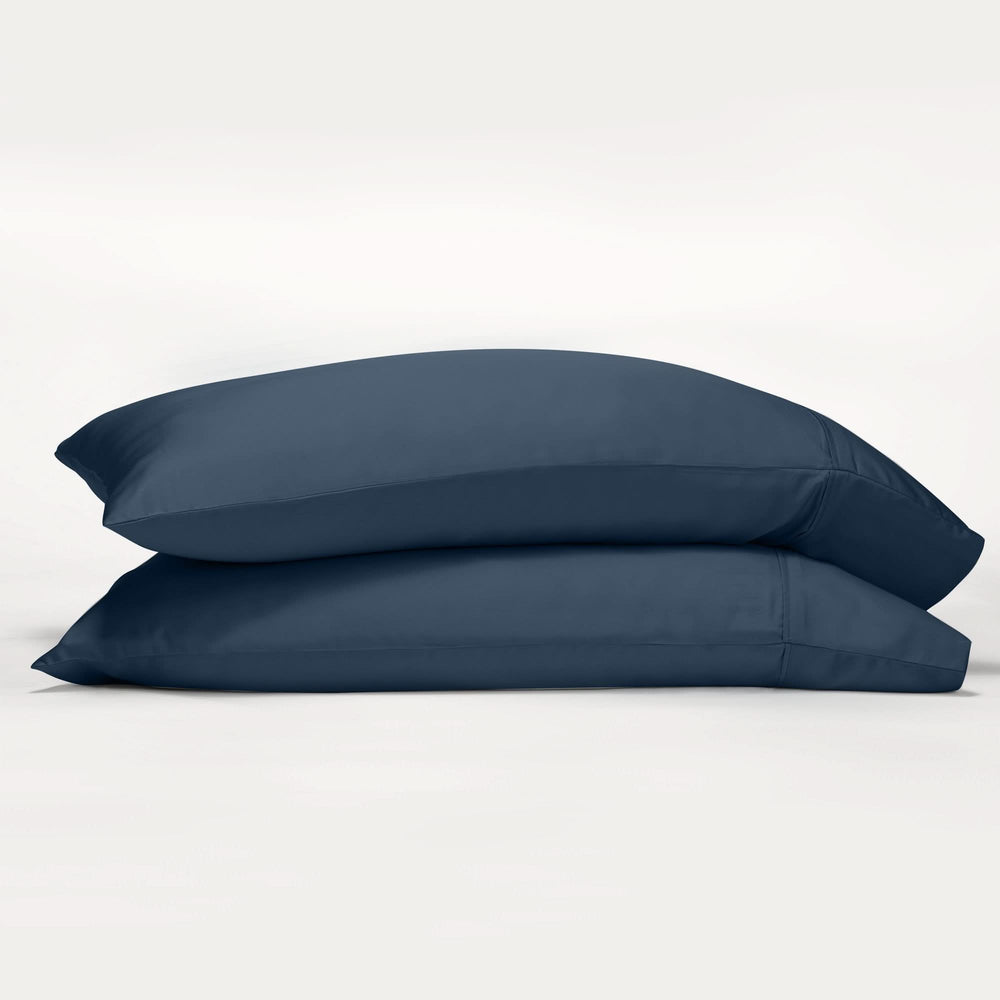 Bamboo Cooling Pillowcases Set, Navy Blue - GOKOTTA