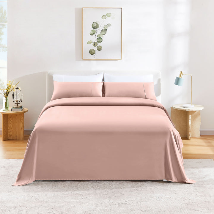 Bamboo Cooling Pillowcases Set, Pink（Summer Bundlue Free Gift） - GOKOTTA