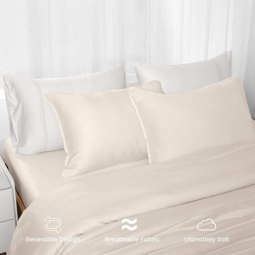Bamboo Duvet Cover Set - Grey - GOKOTTA