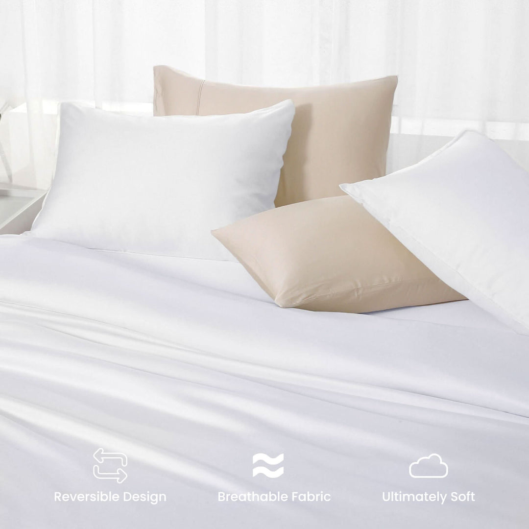 Bamboo Duvet Cover Set - Grey - GOKOTTA