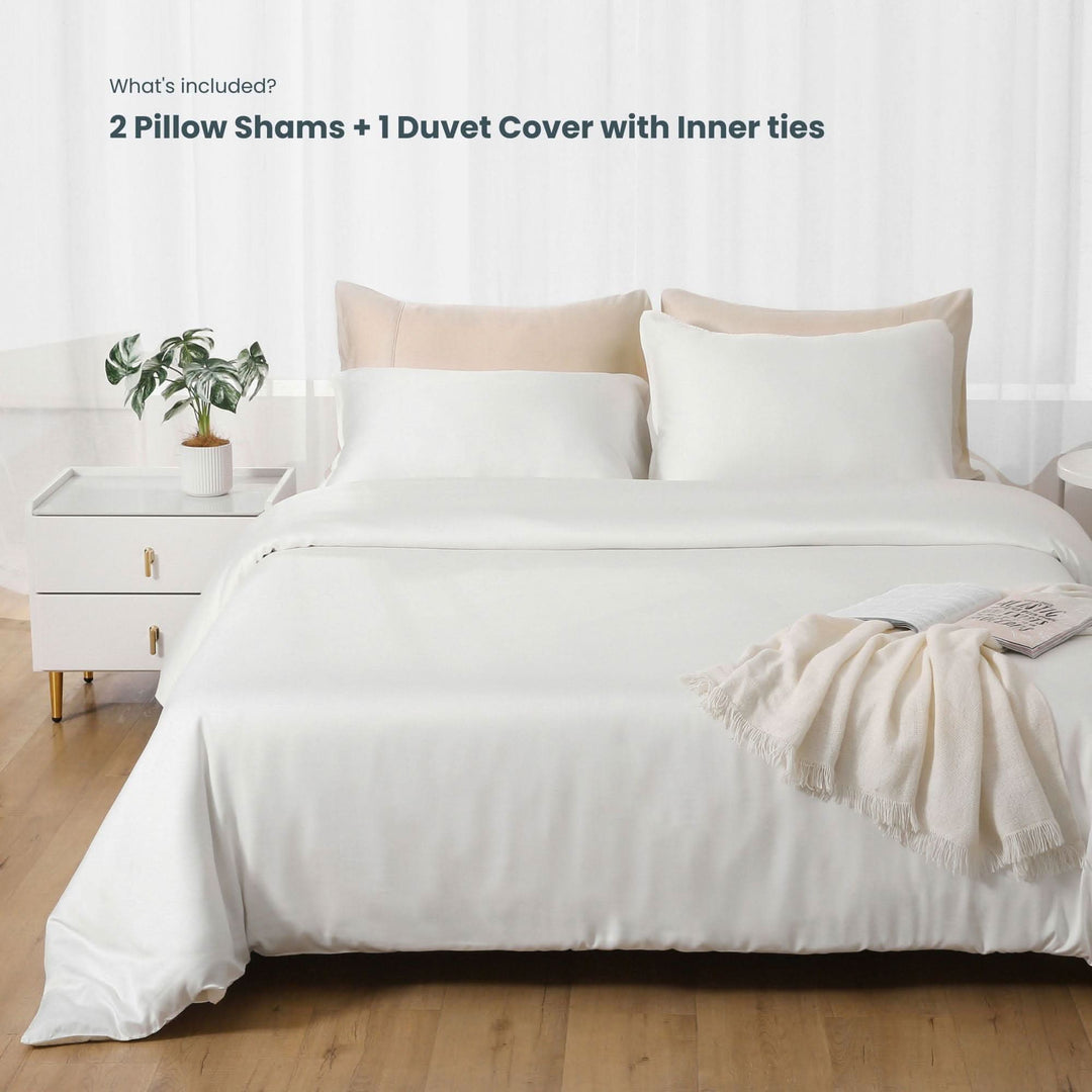 Bamboo Duvet Cover Set - Grey - GOKOTTA