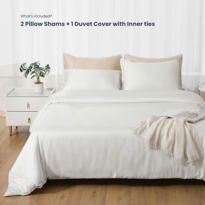 Bamboo Duvet Cover Set - Grey - GOKOTTA