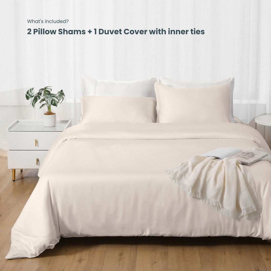 Bamboo Duvet Cover Set - Grey - GOKOTTA