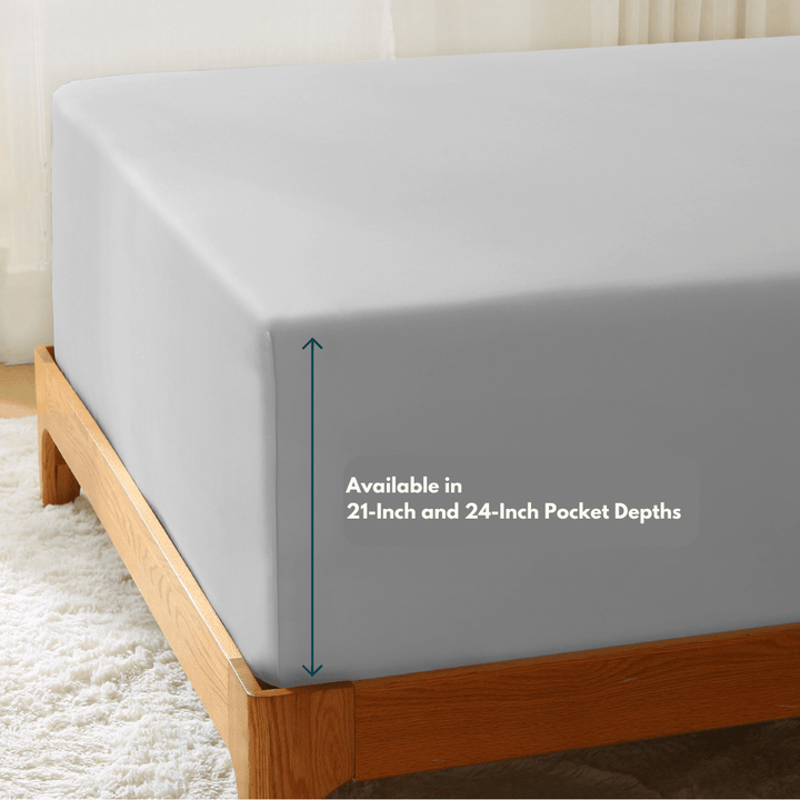Bamboo Fitted Sheet Only - Extra Deep Pocket - GOKOTTA