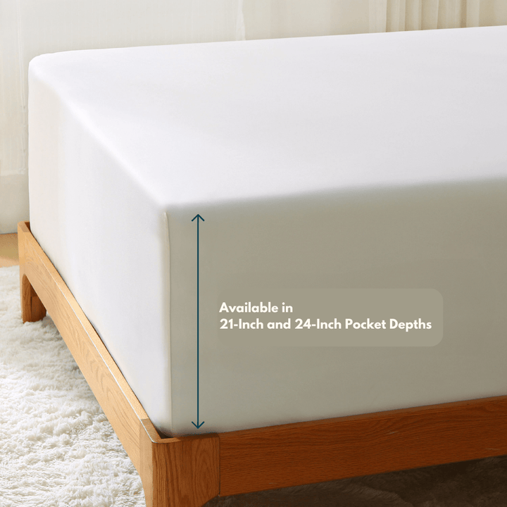 Bamboo Fitted Sheet Only - Extra Deep Pocket - GOKOTTA