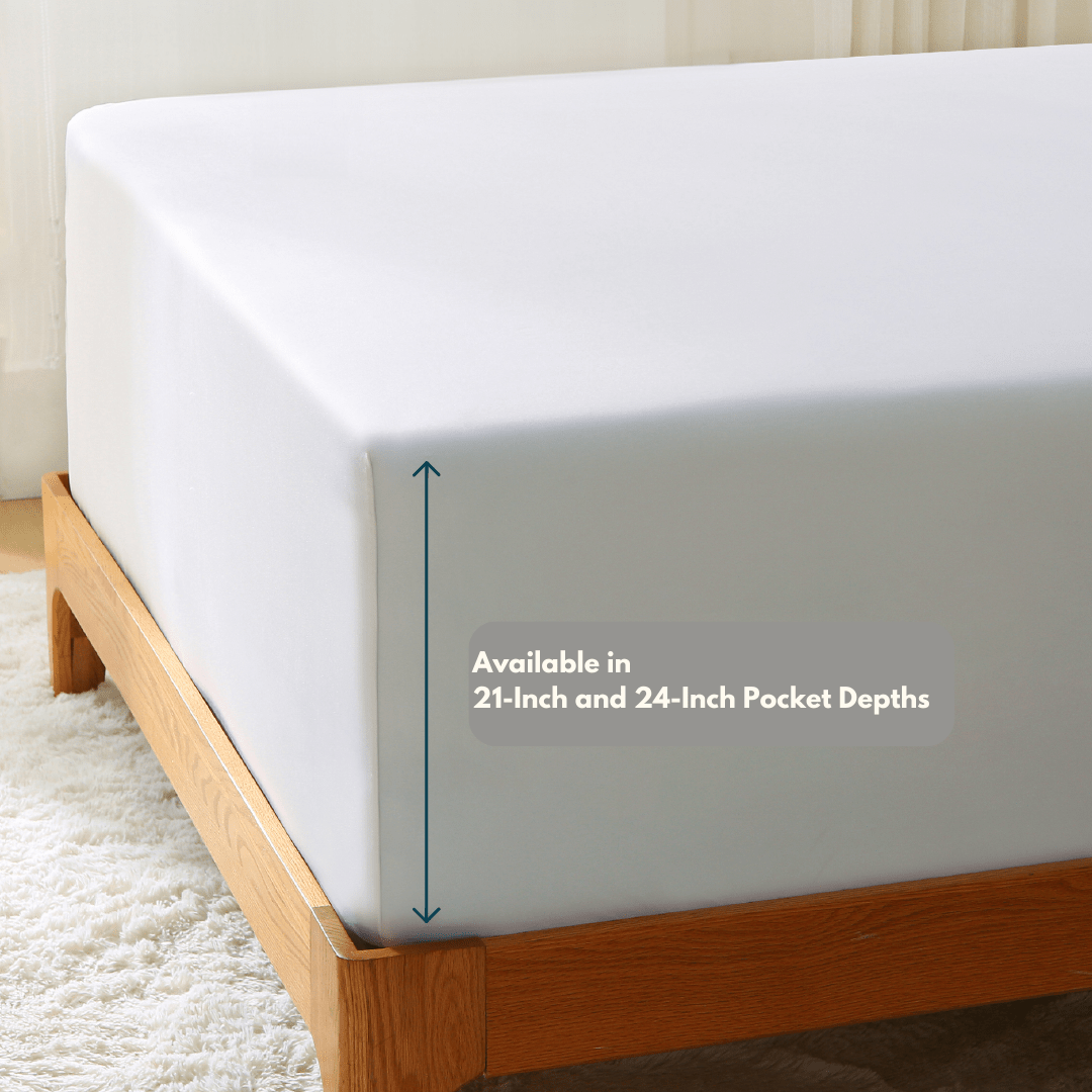 Bamboo Fitted Sheet Only - Extra Deep Pocket - GOKOTTA