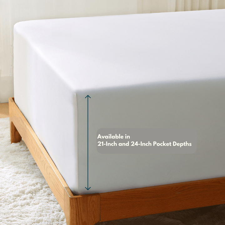 Bamboo Fitted Sheet Only - Extra Deep Pocket - GOKOTTA