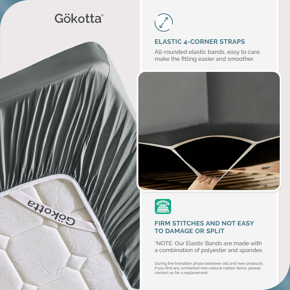 Bamboo Fitted Sheet & Pillowcase Set - GOKOTTA