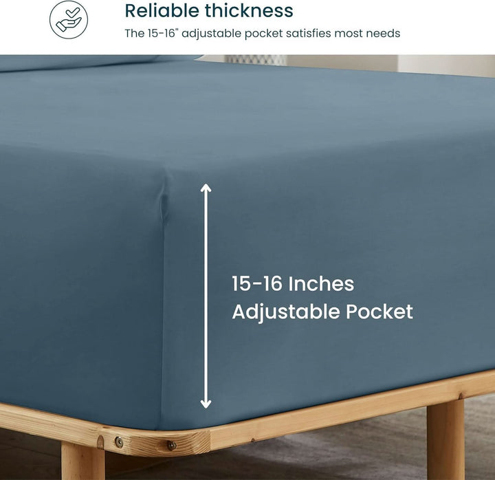 Bamboo Fitted Sheet & Pillowcase Set - GOKOTTA