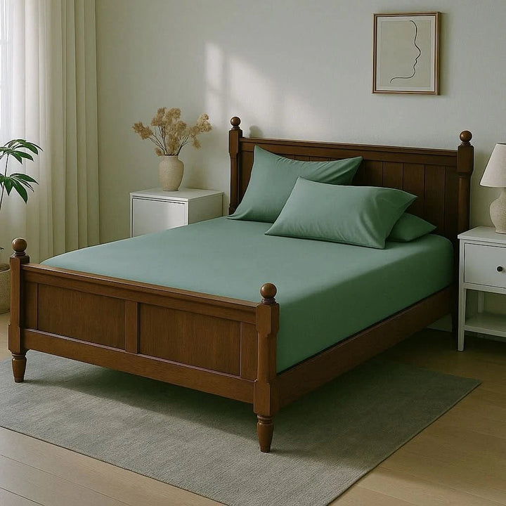 Bamboo Fitted Sheet & Pillowcase Set - GOKOTTA
