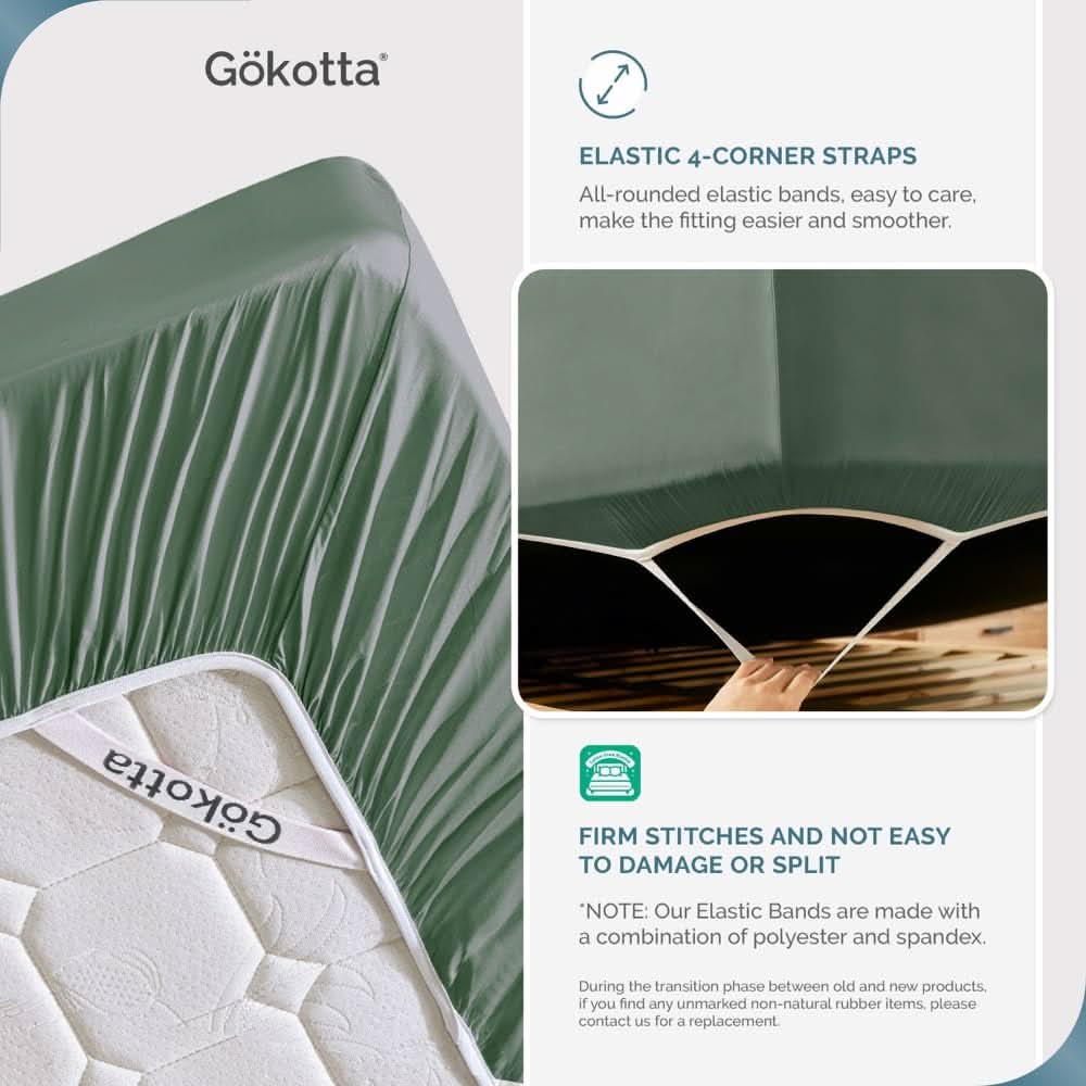 Bamboo Fitted Sheet & Pillowcase Set - GOKOTTA