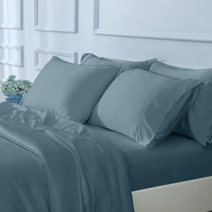 GOKOTTA Bamboo Sheet Set - BreezeComfort, Blue