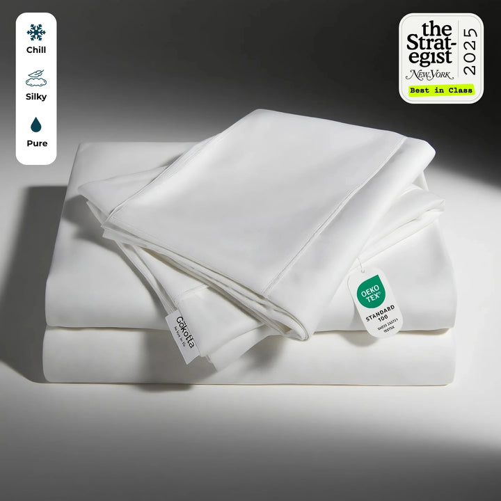 Cooling Bamboo Sheet Set, Bright White