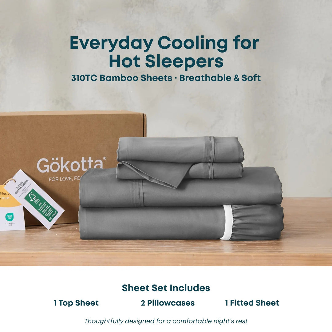 ClassicBreeze™ Bamboo Sheet Set for Hot Sleepers - GOKOTTA