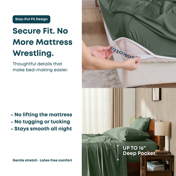 ClassicBreeze™ Bamboo Sheet Set for Hot Sleepers - GOKOTTA