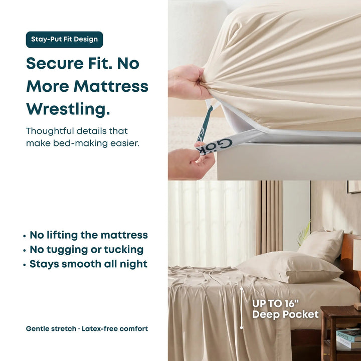 ClassicBreeze™ Bamboo Sheet Set for Hot Sleepers - GOKOTTA