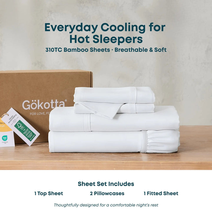 ClassicBreeze™ Bamboo Sheet Set for Hot Sleepers - GOKOTTA